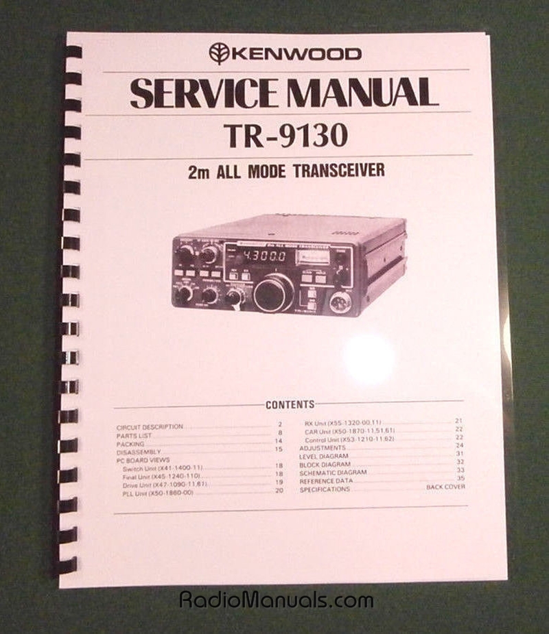 Kenwood TR-9130 Service Manual - Click Image to Close